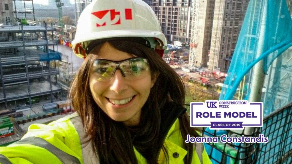 Joanna Constandis in UK construction weeks role models class of 2019.
