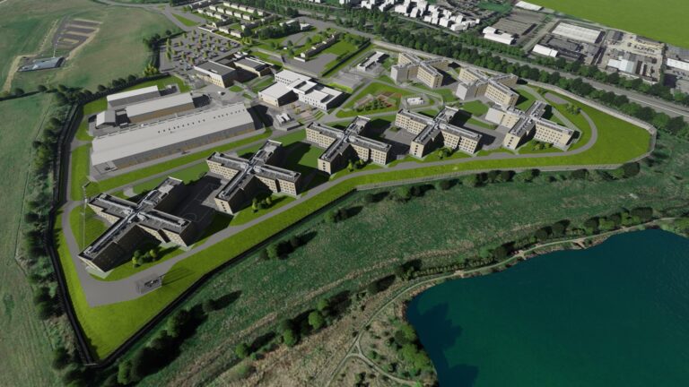 CGI image of the HMP Wellingborough prison