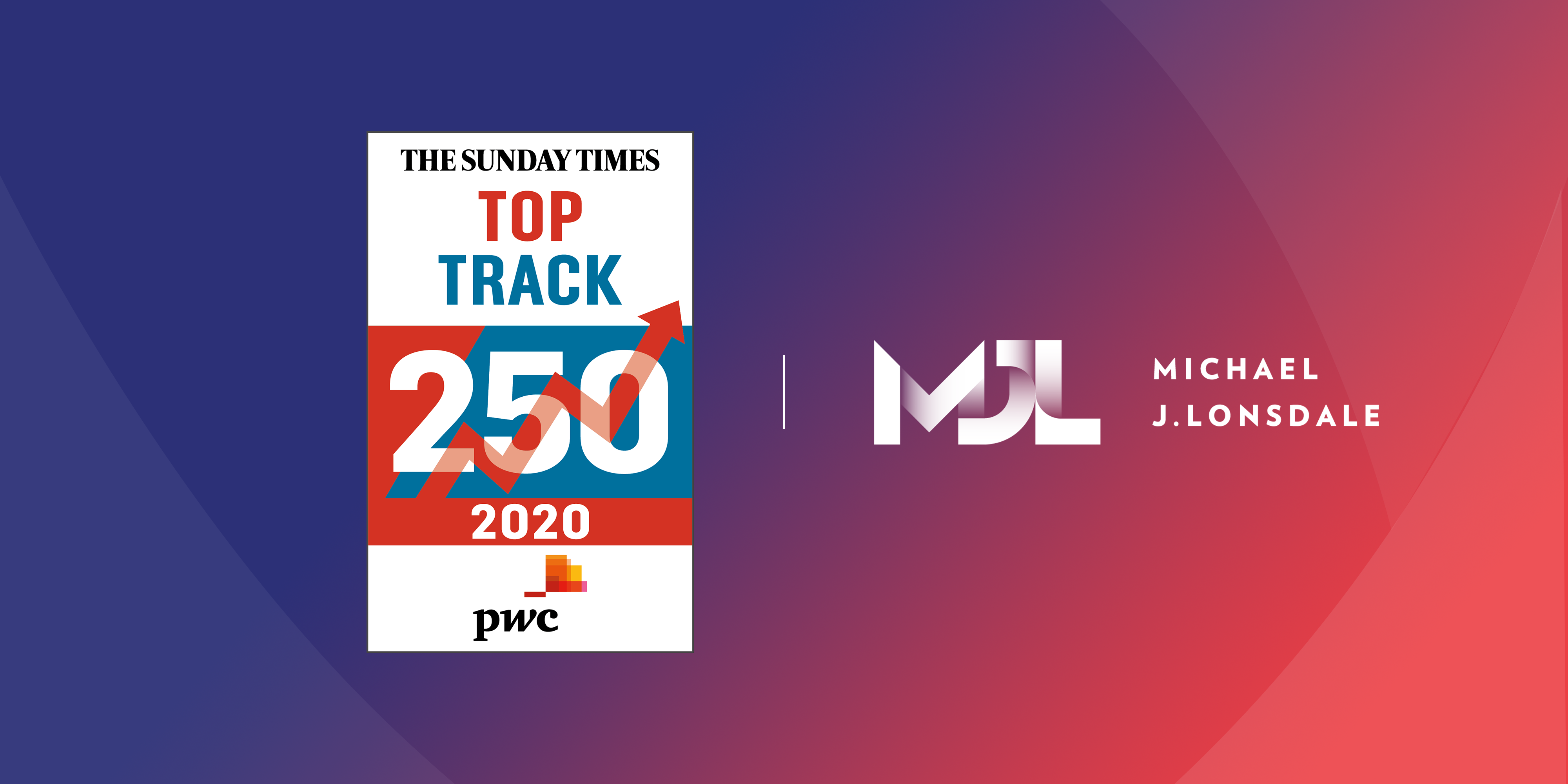 MJL in the Sunday Times PwC Fast Track 250